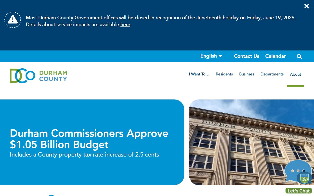 Durham County court records county budget update